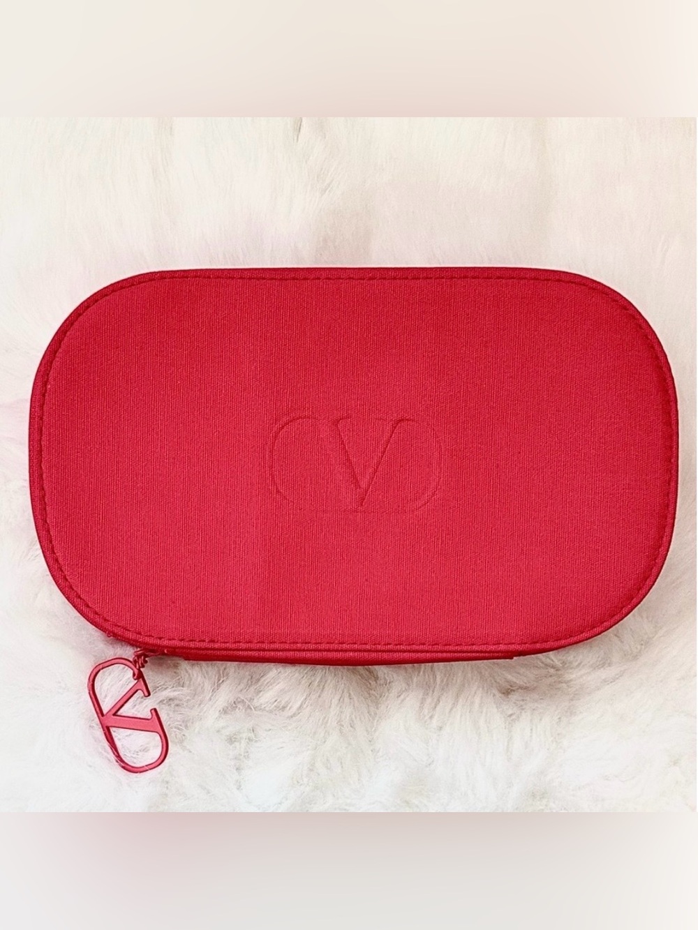 VALENTINO Garavani Logo Makeup Brush Zip Around Case NIP!